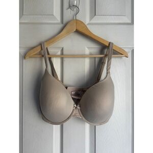 Victoria's Secret T-Shirt Bra Nude Beige Lightly Lined Underwire‎ Plunge 36DDD